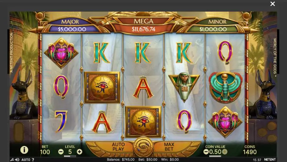 Mercy of the Gods Pokies Symbols