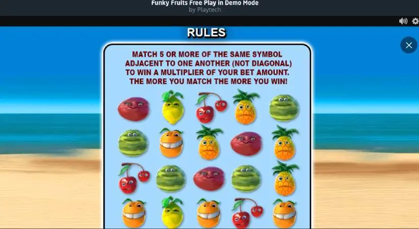 Funky Fruits Slot Game Rules