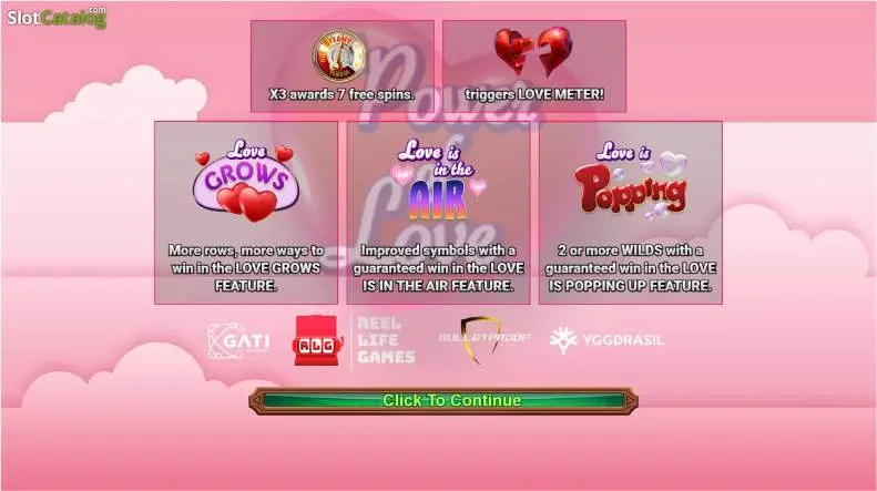 Power of Love Slot Game Rules