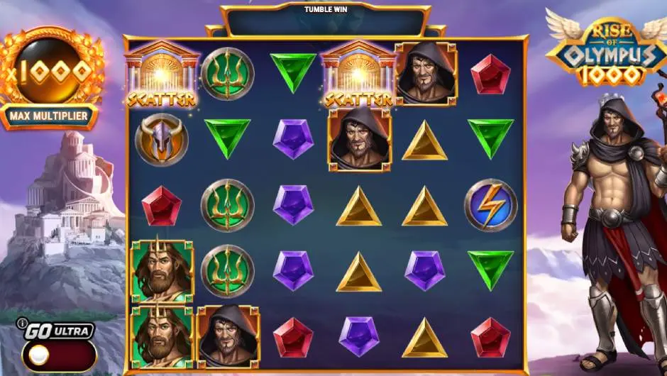 Rise of Olympus 1000 Slot Symbols and Reels