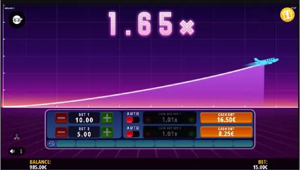 Take Off! Crash Game Play Screen