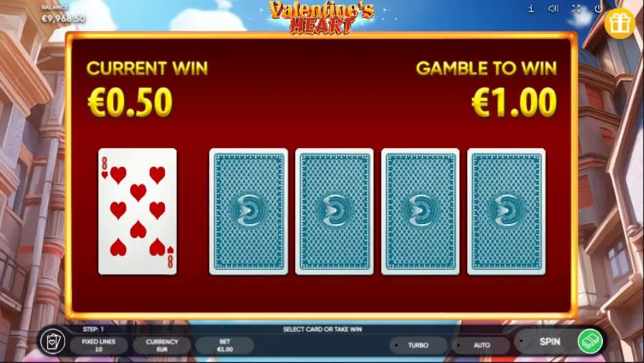 Valentine's Heart Slot Gamble Feature